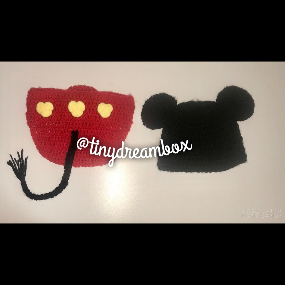 Mickey Mouse Handmade diaper Set